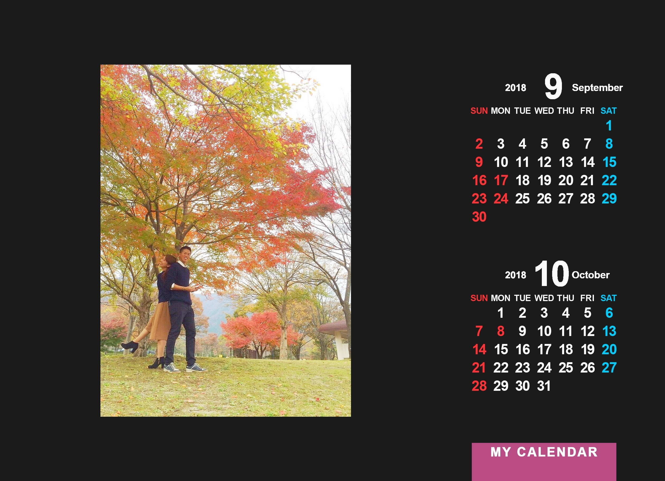 写真入りカレンダー　キャンペーン
